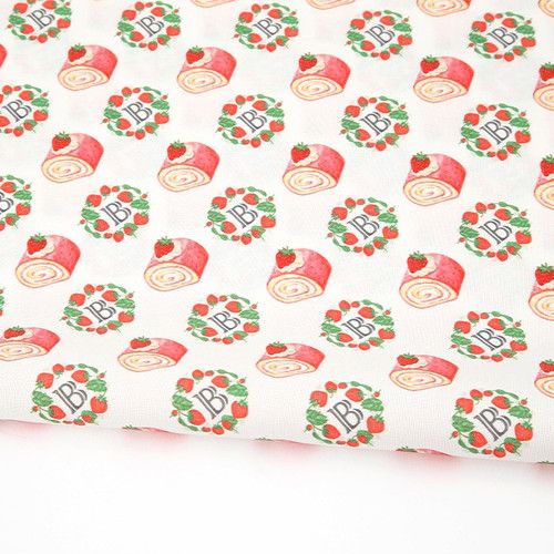 Eco-friendly antibacterial and anti-flame fabric E-DTP cotton 20 count Creamberry Roll