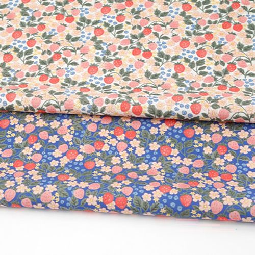 Eco-friendly antibacterial and anti-flame fabric E-DTP cotton 20 count Berrybloom Cottage