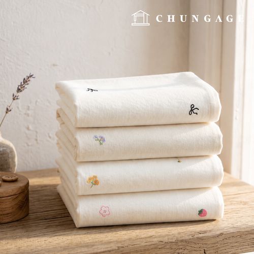 Embroidered Bio Washing 20 Count Cotton Cloth Fabric Wide Width 4 Types