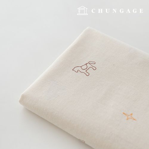 Embroidered Linen Washing Plain Linen Fabric Wide Width Pony's