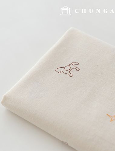 Embroidered Linen Washing Plain Linen Fabric Wide Width Pony's