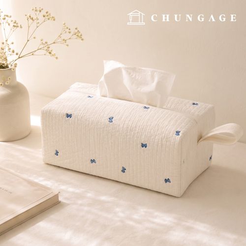 Quilted Fabric Double Cotton Line Quilting Embroidered Fabric Cotton Bio-washed Cotton Blue Ribbon