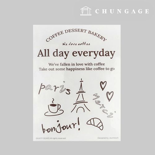Transfer paper heat transfer sticker heat transfer paper iron sticker Fall in Love with Coffee 71323