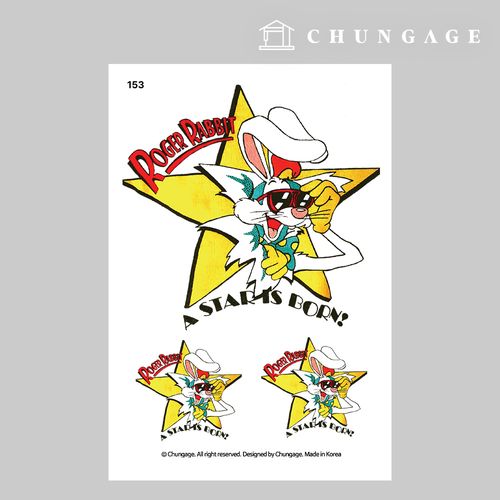 Clothing Transfer Paper 153 Reform Heat Transfer Paper Clothes Making Heat Transfer Sticker Roger Rabbit
