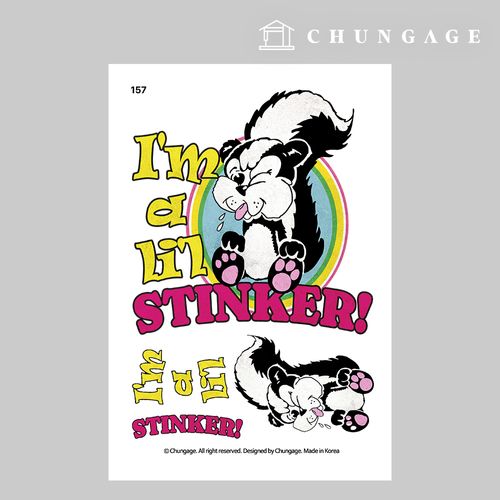 Clothing Transfer Paper 157 Reform Heat Transfer Paper Clothes Making Heat Transfer Sticker Skunk