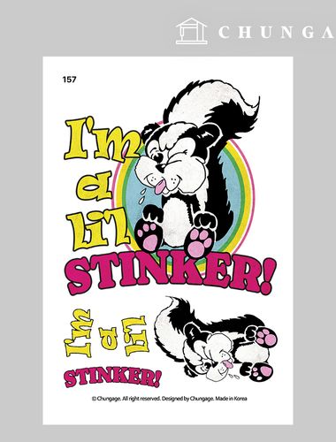 Clothing Transfer Paper 157 Reform Heat Transfer Paper Clothes Making Heat Transfer Sticker Skunk