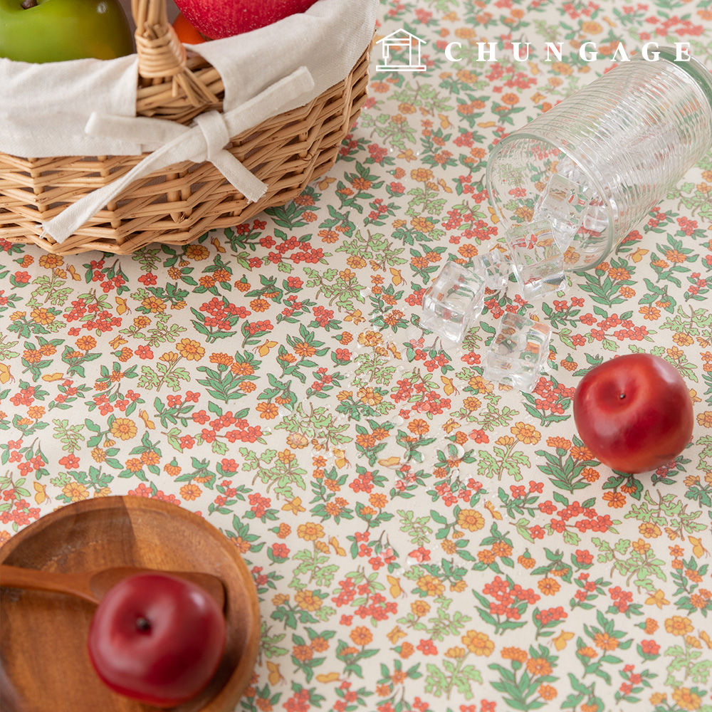 Waterproof Cloth Floral Pattern Flower Laminate Waterproof Fabric TPU Sunlit Garden