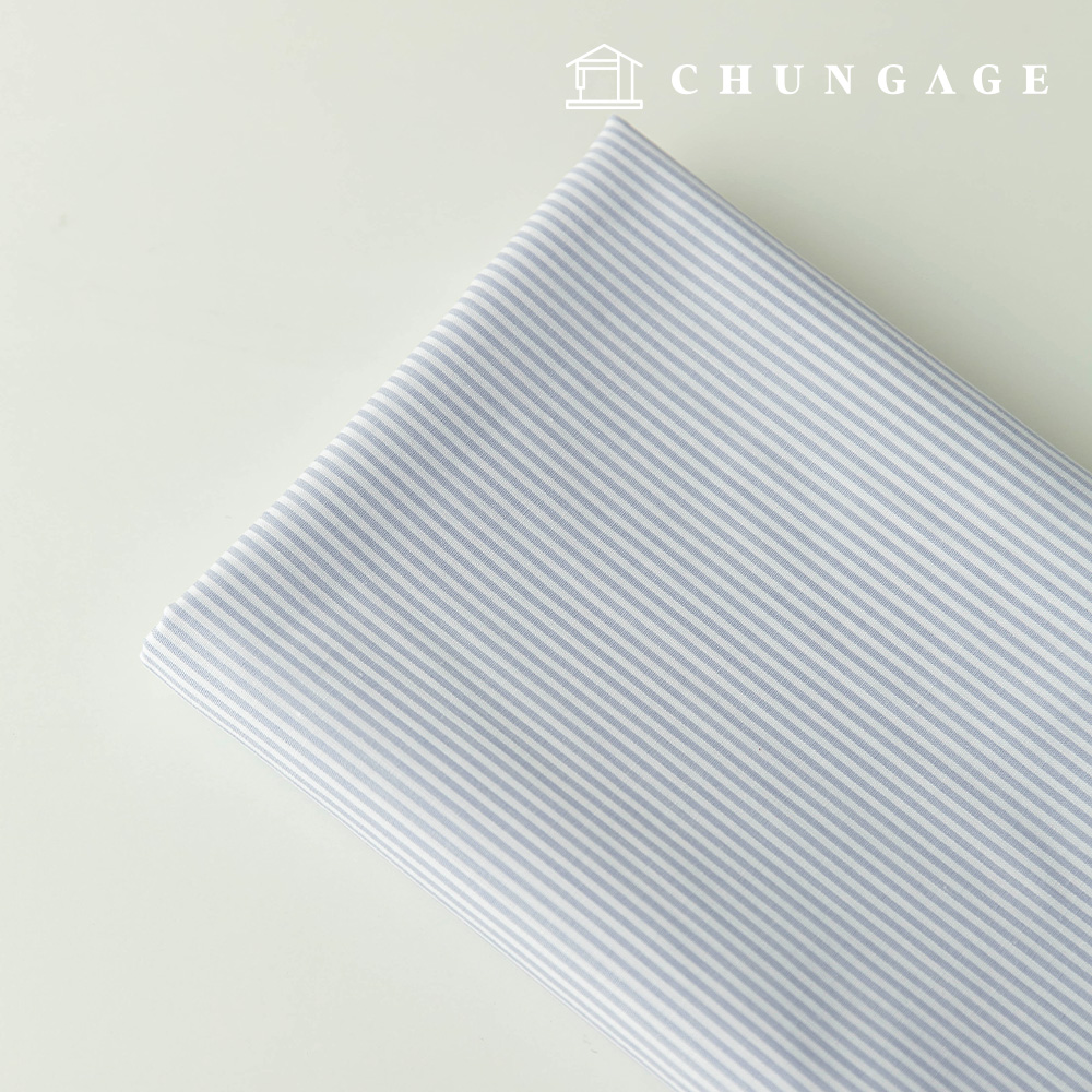 Cotton-Polyester Stripe Shirt Fabric Loeciel