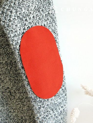 Elbow Knee Patch Clothing Styling Suede Patch Red 71413