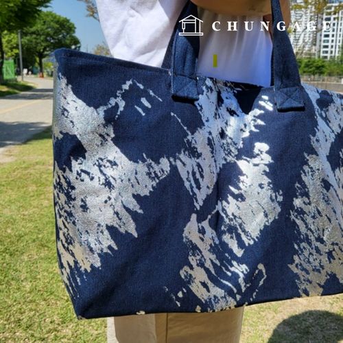 Denim fabric Jeans fabric Wide Width Fabric 10 count cotton denim heavy washing foil printing Denim 3 types