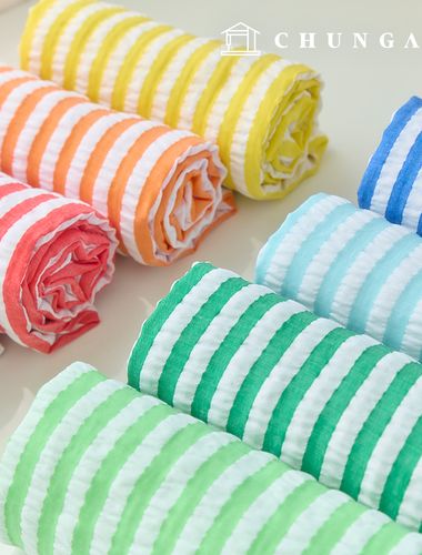 Jijimiwondan Ripple Summer Seersucker Fabric Stripe Fabric Wide Width Of 9 Types