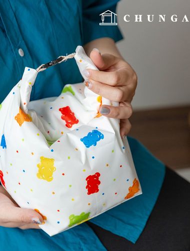 Waterproof Cloth DTP Waterproof Fabric Wide Width Bear Fabric Pudding Bear W146