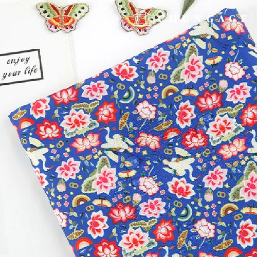 DTP Duespo Gen Duespo Waterproof Fabric Wide Width Traditional Crane Pattern