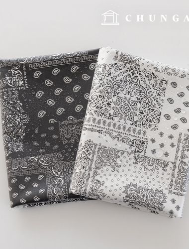Waterproof Cloth Paisley Vintage Laminated Waterproof Fabric TPU Paisley Mix (2 Types)