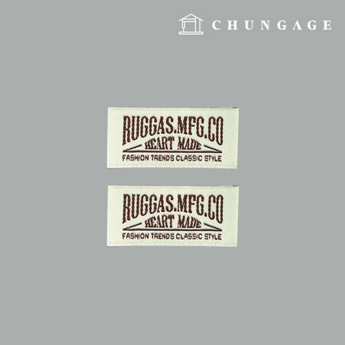 Double-fold Woven Label Lucas Classic Ivory 2-pack 66652