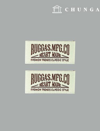 Double-fold Woven Label Lucas Classic Ivory 2-pack 66652