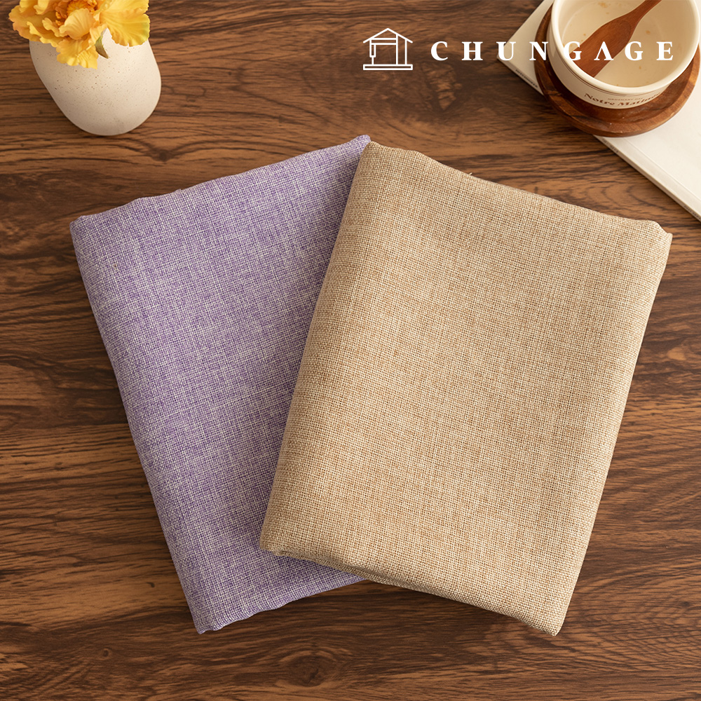 Polyester Linen Wide Width Fabric Plain Serion 2 Types