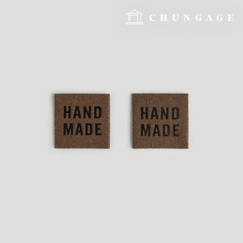 Suede Label Handmade Square Brown 87682