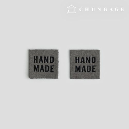 Suede Label Handmade Square Gray 87681