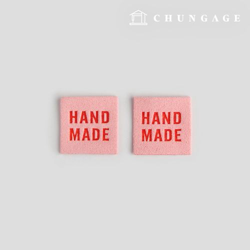 Suede Label Handmade Square Pink 87689