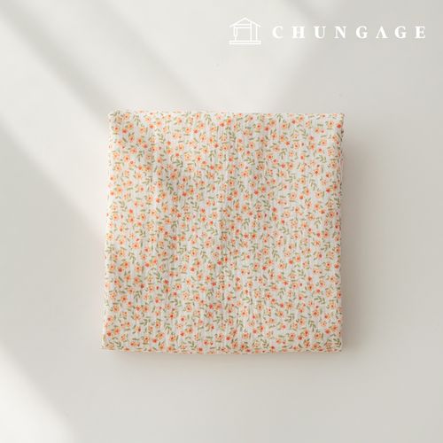 Yoru Double Gauze Cotton Non-fluorescent Bio-washed Fabric Eple Orange