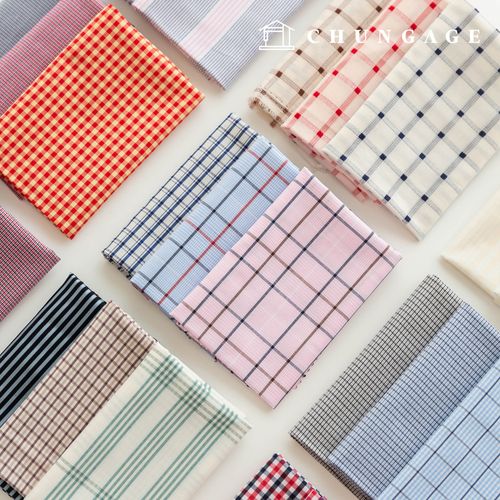 Fabric Kit Check Fabric Scraps 6-yard Set Doll Making Dog Clothes