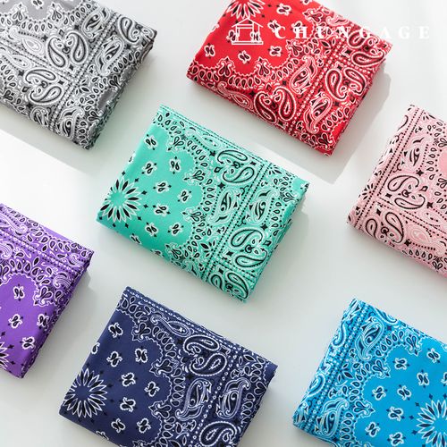 Cotton fabric 20 count DTP Vintage Paisley fabric bandana Fabric royal paisley