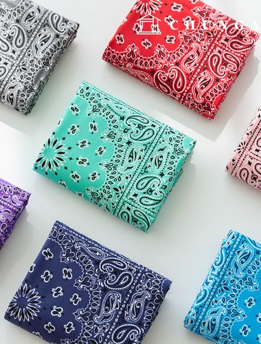 Cotton fabric 20 count DTP Vintage Paisley fabric bandana Fabric royal paisley