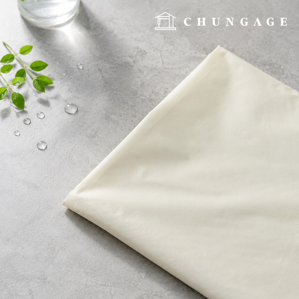 Waterproof Fabric Synthetic Nylon Laminating Wide Width Waterproof Cloth Ivory Herno