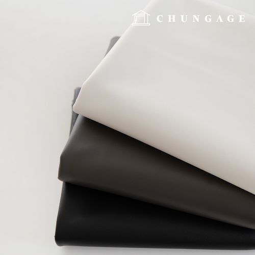 Artificial Leather Fabric Plain Faux Leather Fabric Eco-friendly Synthetic Leather Water-resistant Fabric Amber White 3 Types 1 Yard