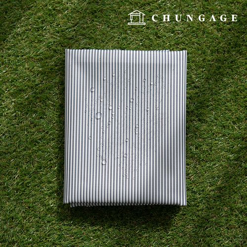 Waterproof Cloth Poly Oxford DTP 600D Wide Width Waterproof Fabric Hickory Stripe CW006