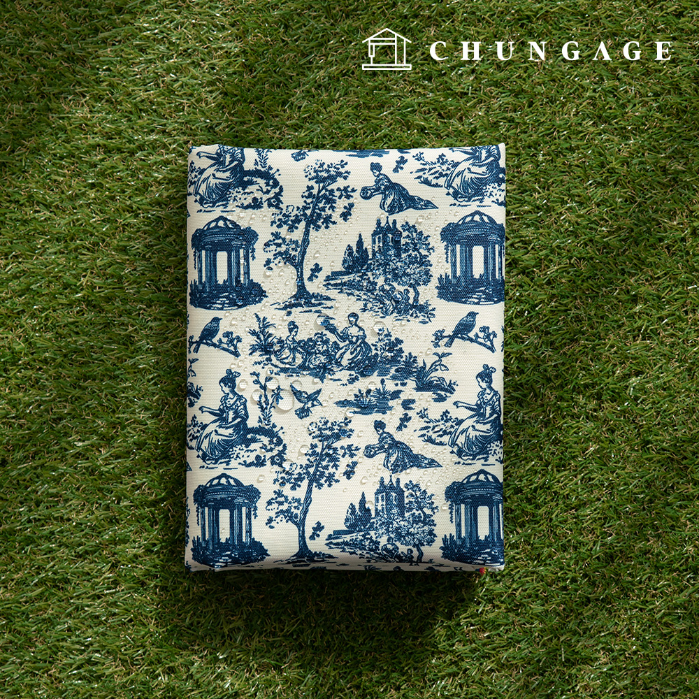 Waterproof Cloth Poly Oxford DTP 600D Wide Width Waterproof Fabric Toile Floral Pattern Versace CW009