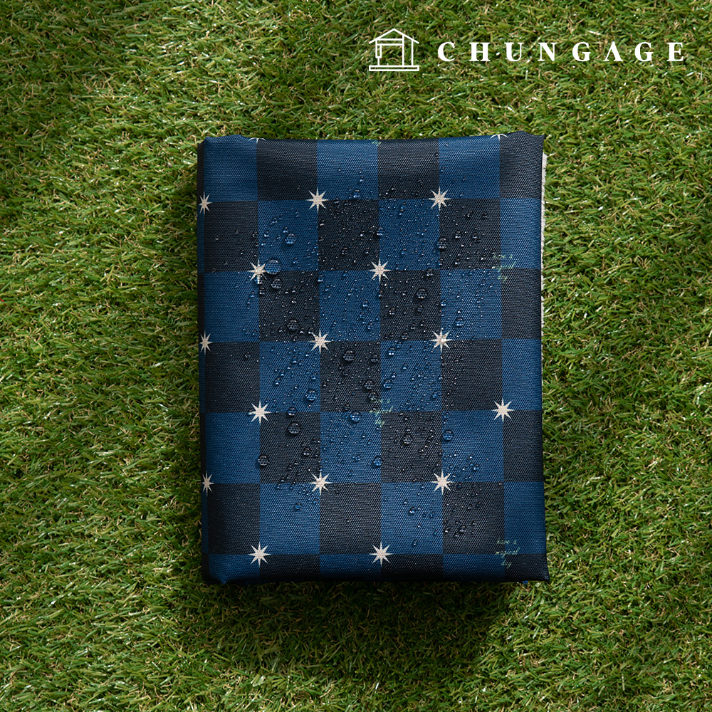 Waterproof Cloth Poly Oxford DTP 600D Wide Width Waterproof Fabric Star Checkerboard Patterns Magical CW013