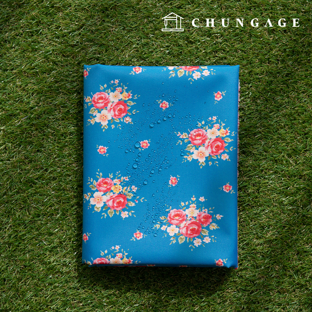 Waterproof Cloth Poly Oxford DTP 600D Wide Width Waterproof Fabric Floral Pattern Romantique CW019