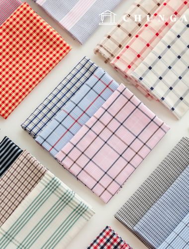 Fabric Kit Check Fabric Scraps Random 6-yard Set Doll Dog Clothes Making