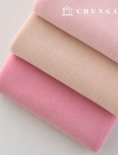 Polar fleece fabric doll fabric winter napping fabric wide width snuggle pink 3 types