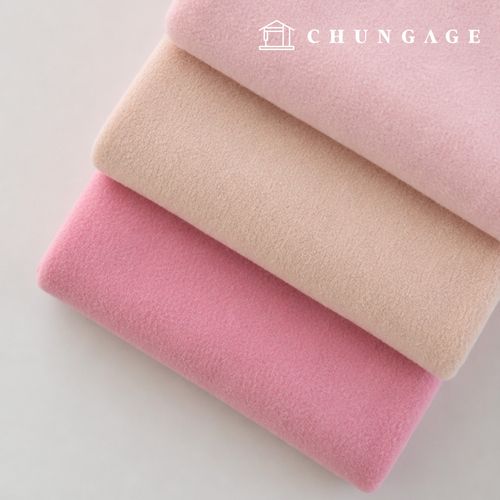 Polar fleece fabric doll fabric winter napping fabric wide width snuggle pink 3 types
