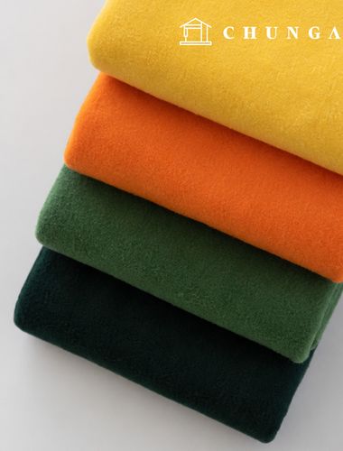Polar fleece fabric, doll fabric, winter napping fabric, wide width, Snuggle, Yellow, Green, 4 types
