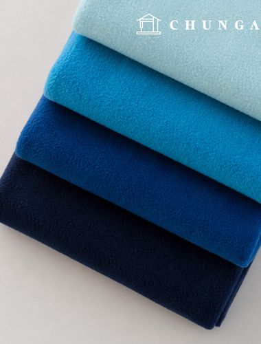 Polar fleece fabric, doll fabric, Winter napping fabric, Wide Width, Snuggle, Blue, 4 types