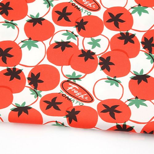 Eco-friendly antibacterial and anti-inflammatory fabric E-DTP cotton 20 count Fresh Tomato
