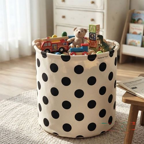 cotton20 count Plain Weave Natural Polka Dot