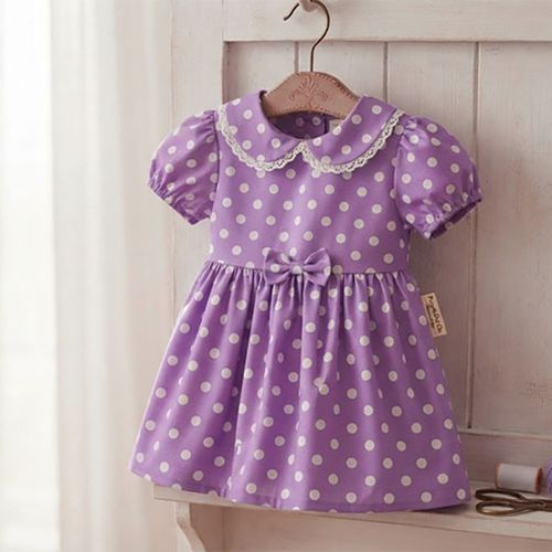 cotton20 count Lavender Dot