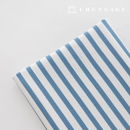 Cotton span fabric Stripe Blue Fabric Ramoa