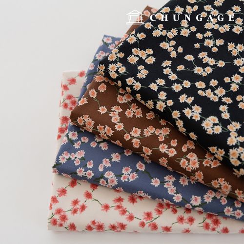 Cotton Floral Pattern 40 Count Wide Width Seriel 4 Types