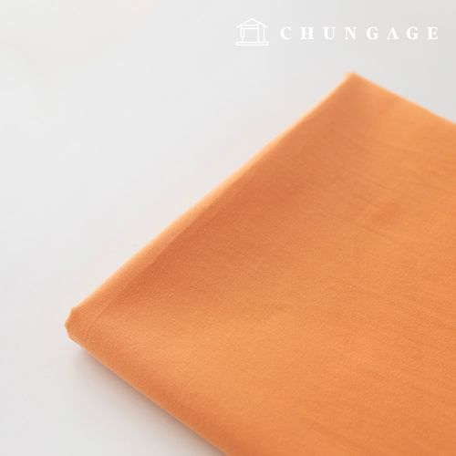 cottonfabric 30 count cotton Plain Weave Fabric Plain fabric Wide Width Warm Orange SeAH