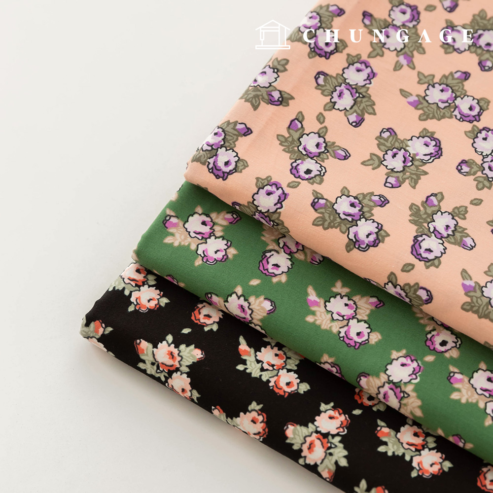 Cotton Floral Fabric 20 Count Lunette 3 Types