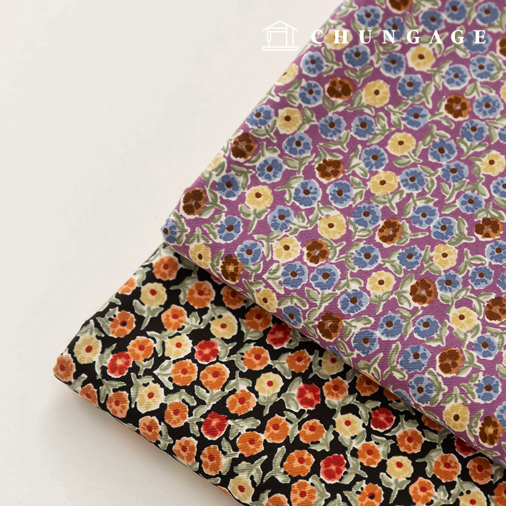 Cotton floral pattern 20 count Berel 2 types