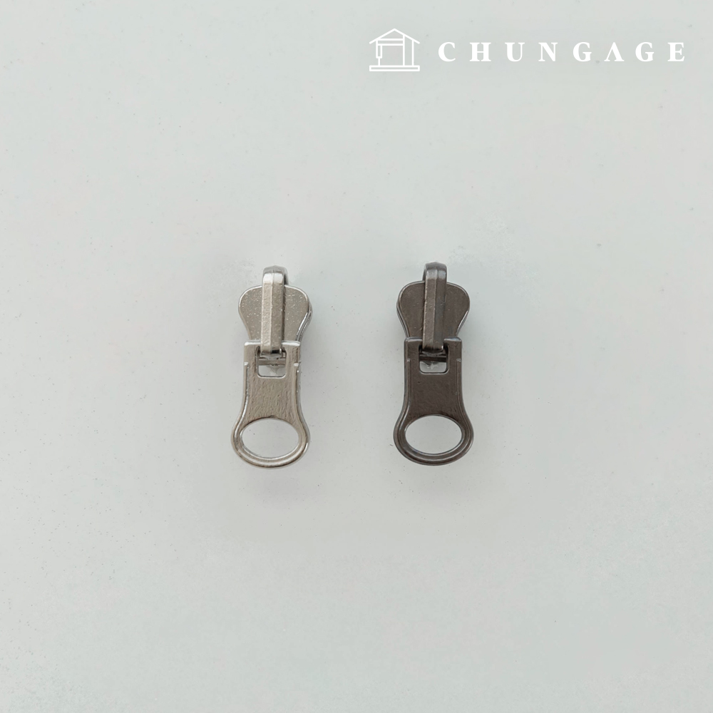 Double-sided zipper pull, size 3 sliders for jumper zippers (2 types)