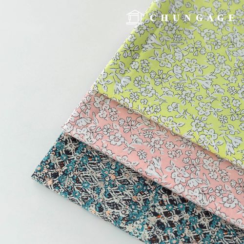 Cotton 60 Count Asa Small Flower Wide Width Fabric Arte 3-Piece Set