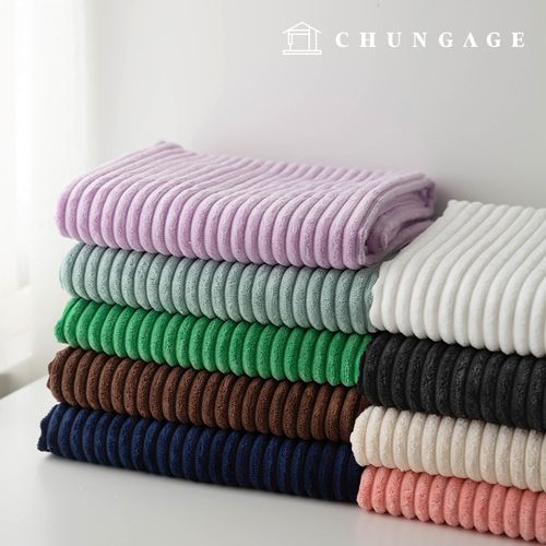 Corduroy Fabric 2.5W Terry Corduroy Wide Width Fabric Winter Plain Goldia 9 Types